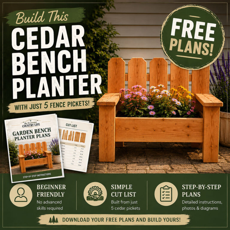 Garden Bench Planter Plans